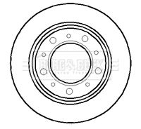 BORG & BECK Тормозной диск BBD4018